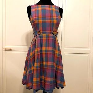 ModCloth Something Sixties Plaid Dress